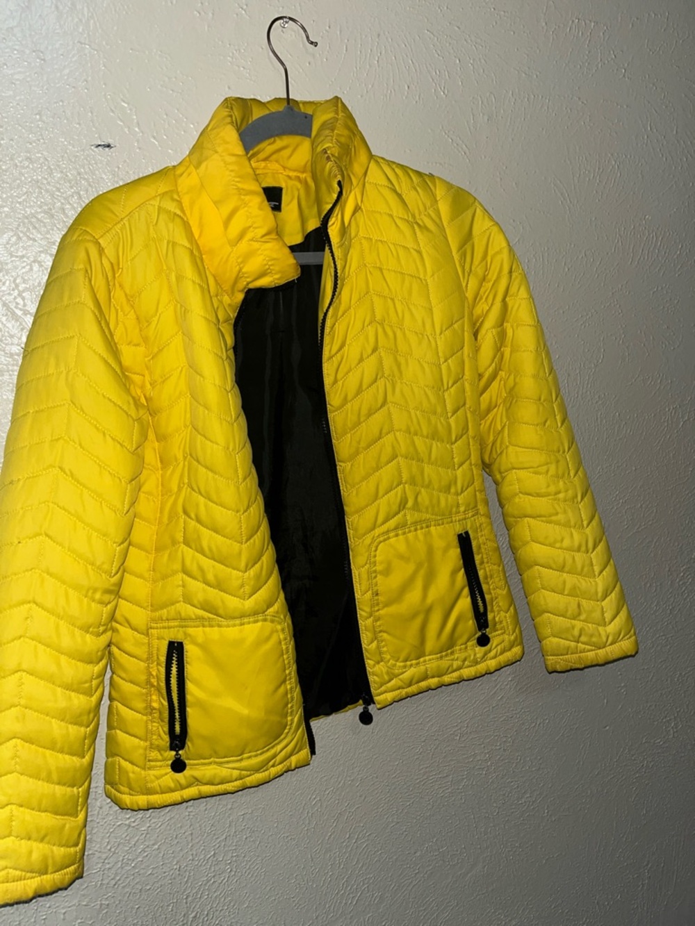 Dollhouse Yellow Quilted Lightweight Puffer Jacket